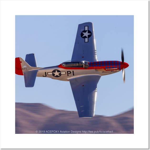 P-51D Mustang “Diamondback” Wall Art by acefox1